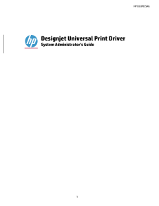 Designjet Universal Print Driver - Hewlett