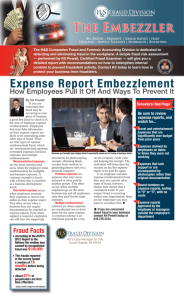 Expense Report Embezzlement