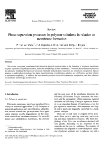 Phase separation processes in polymer solutions in relation to