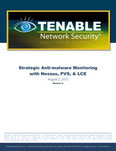 Strategic Anti-malware Monitoring with Nessus, PVS, & LCE