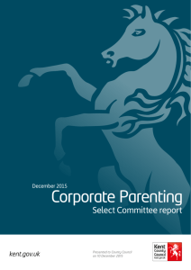 Corporate Parenting - Kent County Council
