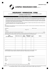 Insurance Nomination Form.qxd