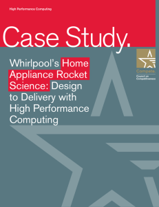 Whirlpool's Home Appliance Rocket Science: Design to Delivery
