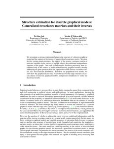Structure estimation for discrete graphical models
