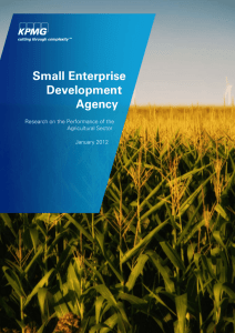 Research on the Performance of the Agriculture Sector