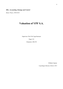 Valuation of YPF SA - StudentTheses@CBS