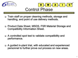 Template for Ford Six Sigma Projects