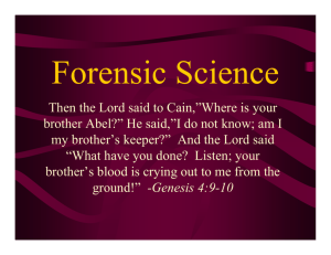 Forensic Science History