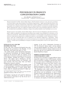 psychology in franco's concentration camps