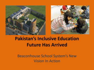 Pakistan's Inclusive Education Future Has Arrived