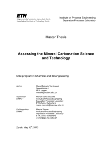 Assessing the Mineral Carbonation Science and