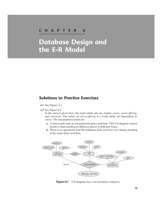 Database Design and the E