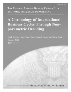 A Chronology of International Business Cycles Through Non