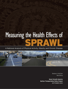 Measuring the Health Effects of SPRAWL: A National Analysis