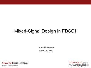 Mixed-Signal Design in FDSOI