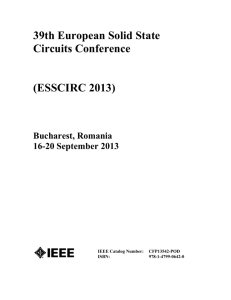 ESSCIRC 2013 Table of Contents