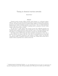 Timing in chemical reaction networks (SODA 2014)