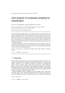 Cost analysis of composite sampling for classi®cation