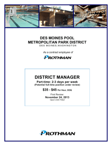 district manager - Des Moines Pool District