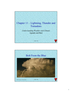 Chapter 11 – Lightning, Thunder and Tornadoes Bolt From the Blue