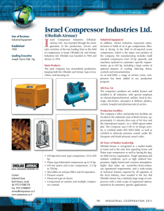 Israel Compressor Industries Ltd. (Oholiab