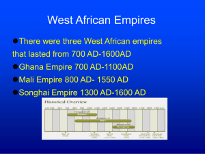 West African Empires - World History & Geography