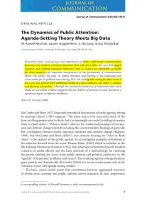 The Dynamics of Public Attention: AgendaSetting Theory Meets Big