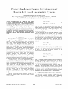 Cramer-Rao Lower Bounds for Estimation of Phase in LBI Based