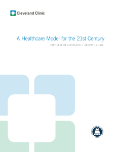 A Healthcare Model for the 21st Century