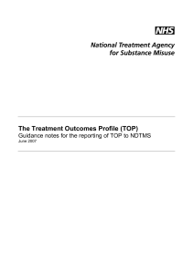The Treatment Outcomes Profile (TOP)