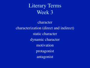 Wk 3 Lit Terms-character