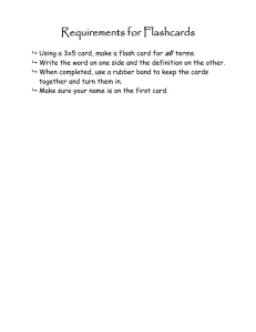 Make Vocabulary Flash Cards