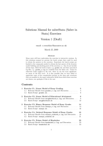 Solutions Manual for sabreStata (Sabre in Stata) Exercises Version