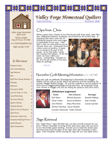 11 Nov 08 issue.pub - Valley Forge Homestead Quilters