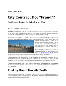 City Contract Doc “Fraud”?