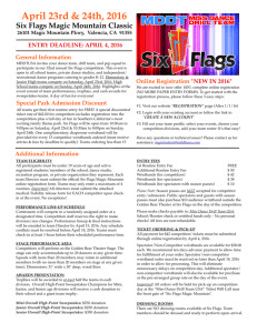 six flags app packet - Miss Dance Drill Team USA