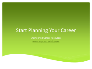 Start Planning Your Career