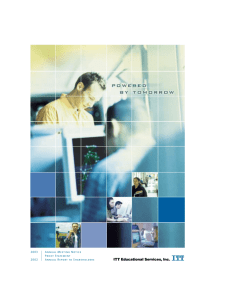 2002 Annual Report - ITT Educational Services, Inc.