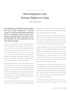 PDF file of "Normalization and Human Rights in Cuba"