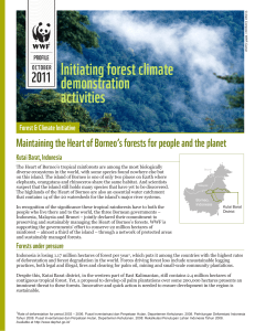 Initiating forest climate demonstration activities