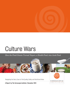 Culture Wars: How The Food Giants Turned Yogurt, A