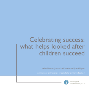 Celebrating success: What Helps Looked After Children Succeed