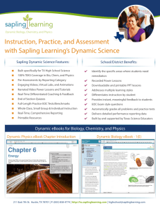 Dynamic Science Brochure