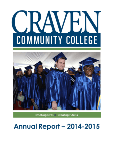 Annual Report 2014-2015 - Craven Community College