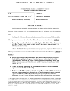Affidavit of Gil Hopenstand