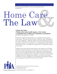 LEGAL HOT TOPIC: Pirates in the home health agency: How to stop