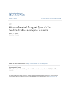 Women disunited : Margaret Atwood's The Handmaid's Tale as a