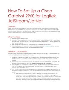 How To Set Up a Cisco Catalyst 2960 for Logitek JetStream/JetNet