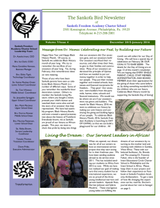 The Sankofa Bird Newsletter