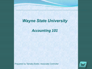 Wayne State University Accounting 101